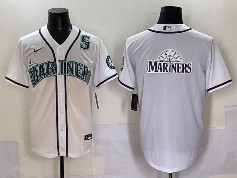 Men 2025 Seattle Mariners Blank White Game Nike MLB Jersey style 12->seattle mariners->MLB Jersey